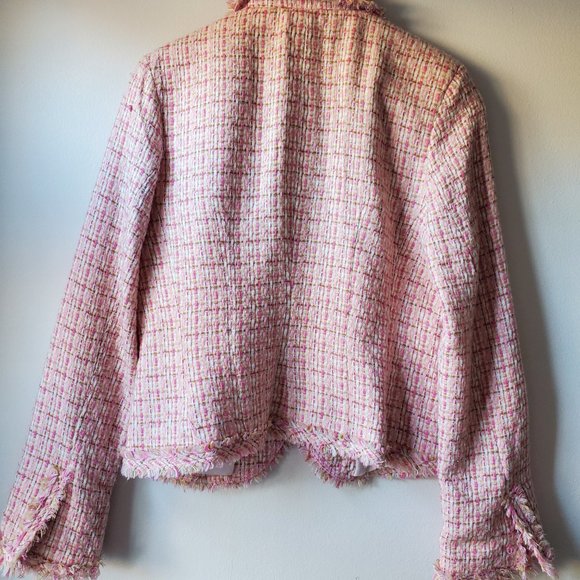 Pink plaid Clueless Y2K Preppy style Body Central Blazer - Picture 7 of 8